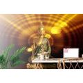 TAPETE BUDDHA-STATUE MIT ABSTRAKTEM HINTERGRUND - TAPETEN MIT FENG SHUI-MOTIVEN - TAPETEN