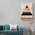 CANVAS PRINT ABSTRACT PYRAMID SHAPES - PICTURES OF ABSTRACT SHAPES - PICTURES