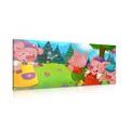 CANVAS PRINT THREE LITTLE PIGS - CHILDRENS PICTURES - PICTURES