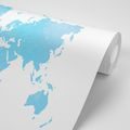 SELF ADHESIVE WALLPAPER WORLD MAP IN BLUE SHADE - SELF-ADHESIVE WALLPAPERS - WALLPAPERS