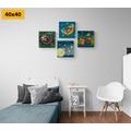 CANVAS PRINT SET FAIRYTALE WORLD - SET OF PICTURES - PICTURES