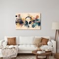 WANDBILD MUSIKALISCHE ENERGIE UND KREATIVITÄT - MUSIKBILDER - BILDER