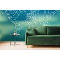 SELF ADHESIVE WALLPAPER STYLIZED WORLD MAP - SELF-ADHESIVE WALLPAPERS - WALLPAPERS