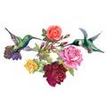 SELF ADHESIVE WALLPAPER HUMMINGBIRDS WITH FLOWERS - SELF-ADHESIVE WALLPAPERS - WALLPAPERS