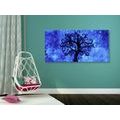 CANVAS PRINT TREE OF LIFE ON A BLUE BACKGROUND - PICTURES FENG SHUI - PICTURES