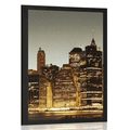 PLAKAT NOCNY NEW YORK - MIASTA - PLAKATY