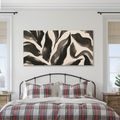 TABLEAU SUR TOILE – COURBES FLUIDES MONOCHROMES - IMAGES FORMES ABSTRAITES - TABLEAUX