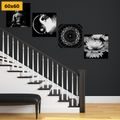 BILDER-SET FENG SHUI IN SCHWARZ-WEISS - BILDERSETS - BILDER