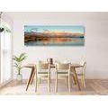 CANVAS PRINT SUNSET OVER THE LAKE - PICTURES OF NATURE AND LANDSCAPE - PICTURES