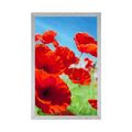 POSTER MOHNBLUMEN AUF DER WIESE - BLUMEN - POSTER