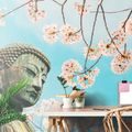 FOTOTAPETA SOCHA BUDHY S TŘEŠNÍ - TAPETY FENG SHUI - TAPETY