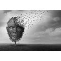 SELF ADHESIVE WALLPAPER ABSTRACT FACE IN THE FORM OF A TREE - SELF-ADHESIVE WALLPAPERS - WALLPAPERS