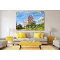 CANVAS PRINT CATHEDRAL IN BARCELONA - PICTURES OF CITIES - PICTURES