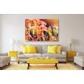 CANVAS PRINT BEAUTIFUL BLOOMING FLOWERS IN THE GARDEN - PICTURES FLOWERS - PICTURES