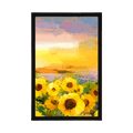 AFFICHE CHAMP DE TOURNESOLS - FLEURS - AFFICHES