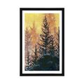 AFFICHE AVEC MONTURE PEINTURE ARTISTIQUE - NATURE - AFFICHES