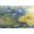 WANDBILD GELBE AQUARELLTULPEN - BILDER BLUMEN - BILDER