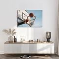 WANDBILD STÄDTISCHER BASKETBALLKORB - BILDER VON STÄDTEN - BILDER