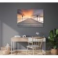 CANVAS PRINT WOODEN PROMENADE - PICTURES OF NATURE AND LANDSCAPE - PICTURES