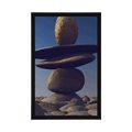 POSTER STACKED STONES IN THE MOONLIGHT - FENG SHUI - POSTERS