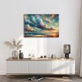 OBRAZ MOŘSKÉHO TICHA - OBRAZY VÝCHOD A ZÁPAD SLUNCE - OBRAZY
