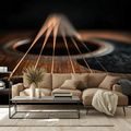 SELBSTKLEBENDE TAPETE DETAIL EINER AKUSTISCHEN GITARRE IN DUNKLEM TON - MUSIK FOTOTAPETEN - TAPETEN