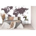 SELF ADHESIVE WALLPAPER DECENT MAP IN BROWN SHADE - SELF-ADHESIVE WALLPAPERS - WALLPAPERS