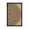 IMPRESSION SUR TOILE MANDALA AVEC UN MOTIF NATUREL ABSTRAIT - FENG SHUI - AFFICHES