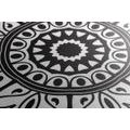 CANVAS PRINT BLACK AND WHITE ORNAMENT - BLACK AND WHITE PICTURES - PICTURES