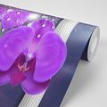 SELF ADHESIVE WALLPAPER ORCHID NEAR GREEK COLUMNS - SELF-ADHESIVE WALLPAPERS - WALLPAPERS