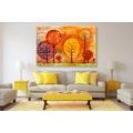 TABLEAU SUR TOILE – ARBRES EN COULEURS D'AUTOMNE - TABLEAUX DE LA NATURE ET DES PAYSAGES - TABLEAUX