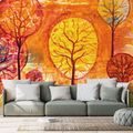 WALLPAPER TREES IN AUTUMN COLORS - WALLPAPERS WITH IMITATION OF PAINTINGS - WALLPAPERS