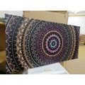 CANVAS PRINT MANDALA WITH A SUN PATTERN IN SHADES OF PURPLE - PICTURES FENG SHUI - PICTURES