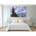 CANVAS PRINT REPRODUCTION OF STARRY NIGHT - VINCENT VAN GOGH - ABSTRACT PICTURES - PICTURES