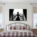 OBRAZ SILUETA ŽENY U OKNA - OBRAZY ŽENY - OBRAZY
