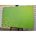 CANVAS PRINT MODERN ELEMENTS OF MANDALA IN SHADES OF GREEN - PICTURES FENG SHUI - PICTURES