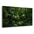 TABLEAU SUR TOILE – JUNGLE TROPICALE VERDOYANTE - TABLEAUX ARBRES ET FEUILLES - TABLEAUX