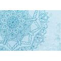 CANVAS PRINT MANDALA IN A WINTER THEME - PICTURES FENG SHUI - PICTURES