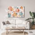 WANDBILD AQUARELLKREISE IN PASTELLTÖNEN - WANDBILDER ABSTRAKTE FORMEN - BILDER