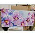 CANVAS PRINT ROMANTIC PURPLE FLOWERS - PICTURES FLOWERS - PICTURES