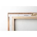 WANDBILD MUSTER MIT BLUME PEACH FUZZ - WANDBILDER ABSTRAKTE FORMEN - BILDER