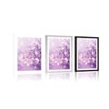 POSTER WITH MOUNT PURPLE LILAC FLOWER - FLOWERS - POSTERS