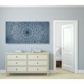 TABLEAU SUR TOILE – FLEUR DE MANDALA BLEU FONCÉ - TABLEAUX FENG SHUI - TABLEAUX