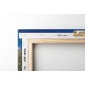 TABLEAU SUR TOILE – VUE SUR LE BOUDDHA DORÉ - TABLEAUX FENG SHUI - TABLEAUX
