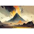 CANVAS PRINT ACTIVE VOLCANO - PICTURES MOUNTAINS - PICTURES