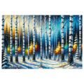 OBRAZ ZIMNÍ LESNÍ KOUZLO - OBRAZY LES - OBRAZY