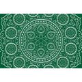 SELF ADHESIVE WALLPAPER DELICATE ETHNIC MANDALA IN GREEN DESIGN - SELF-ADHESIVE WALLPAPERS - WALLPAPERS