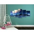 5-PIECE CANVAS PRINT FANTASY LANDSCAPE - PICTURES OF SPACE AND STARS - PICTURES