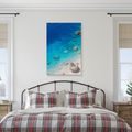 TABLEAU SUR TOILE – BAIGNADE DANS UNE MER CRISTALLINE - TABLEAUX DE LA MER ET DE LA PLAGE - TABLEAUX
