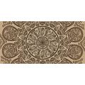 CANVAS PRINT MANDALA WITH AN ABSTRACT NATURAL PATTERN - PICTURES FENG SHUI - PICTURES